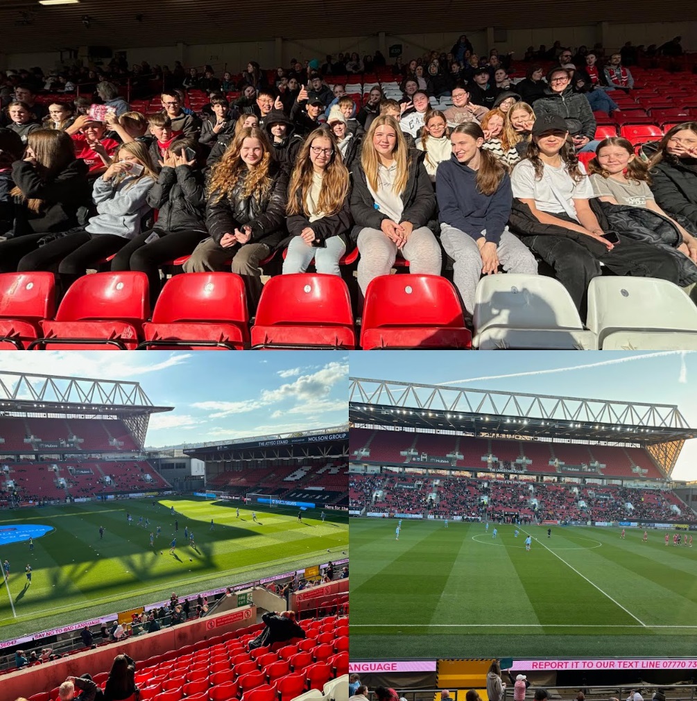 On Sunday, we took 41 students to watch Bristol City Women play against Manchester City Women in the Women’s Super League. Lot’s of goals were witnessed, with Manchester City Women winning the game!