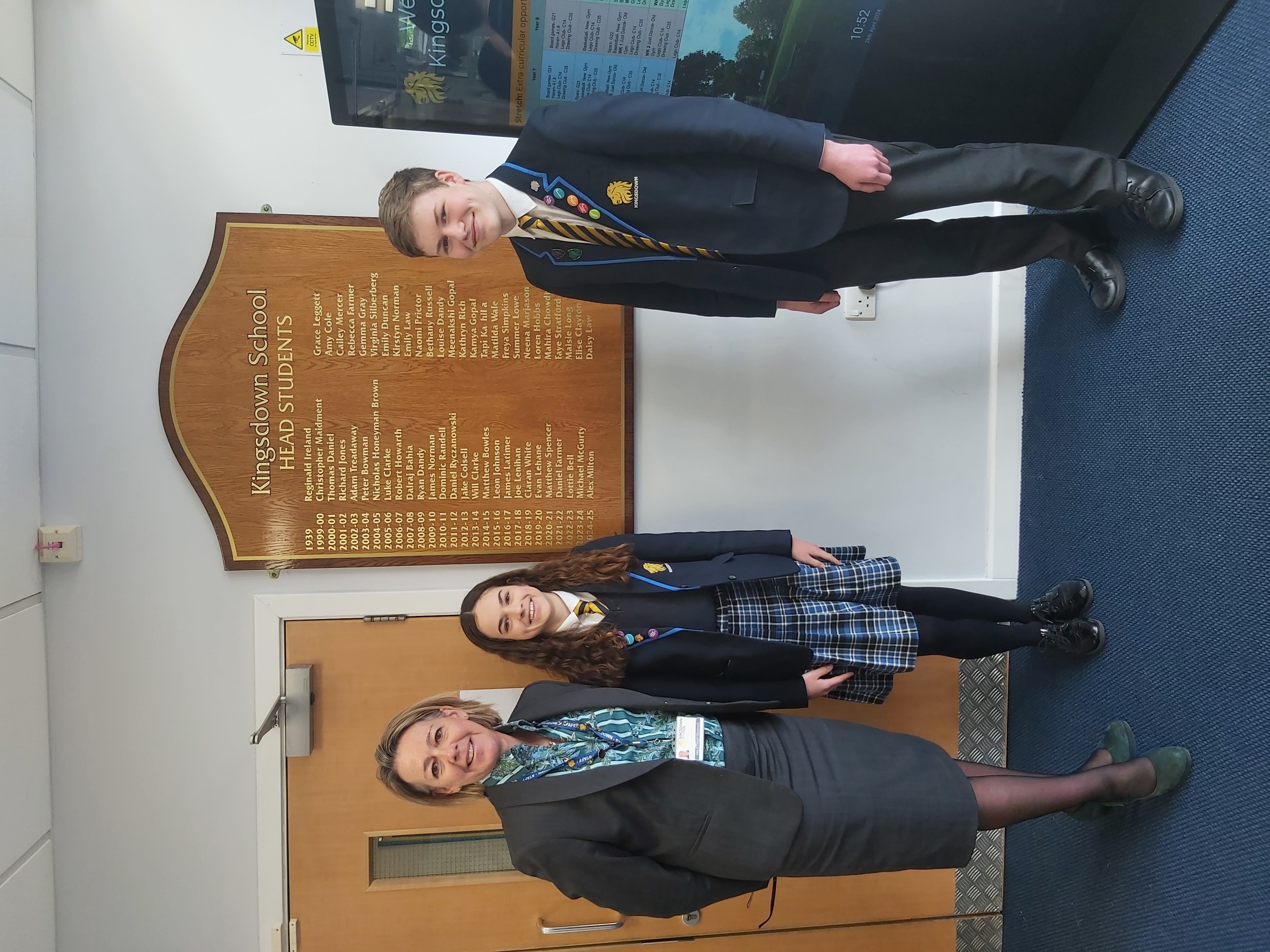 Congratulations to Daisy and Alex who have been appointed as the Head Boy and Head Girl, their names have been added to the Head Student board in reception. #KDSTeam