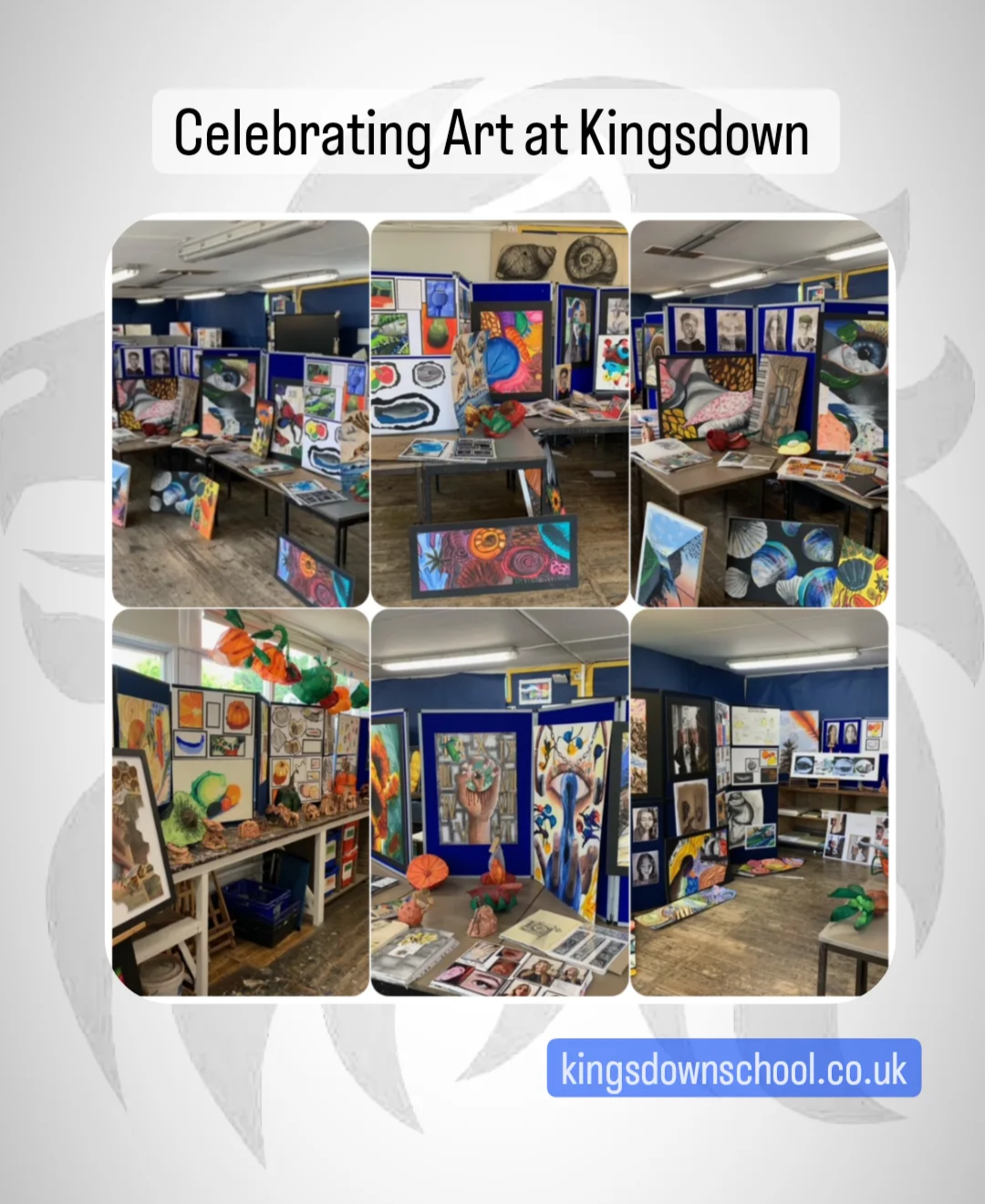 Celebrating Kingsdown School KS4 Art at our Summer Show