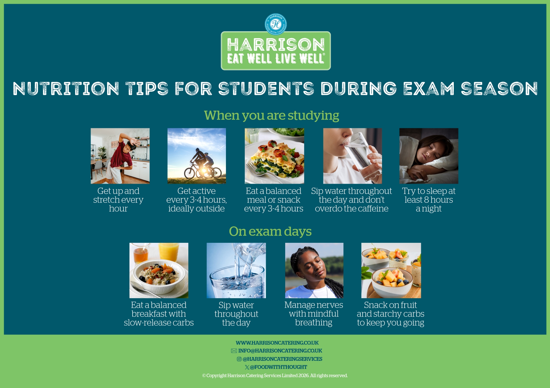 Nutrition Tips for students during exam season