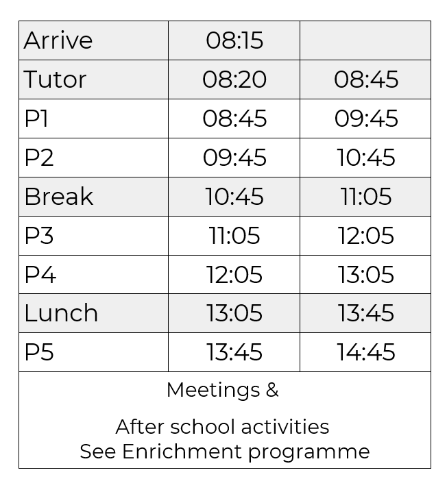 Term Dates - School Day