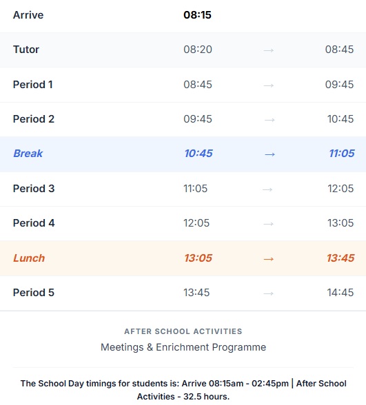 Term Dates - School Day