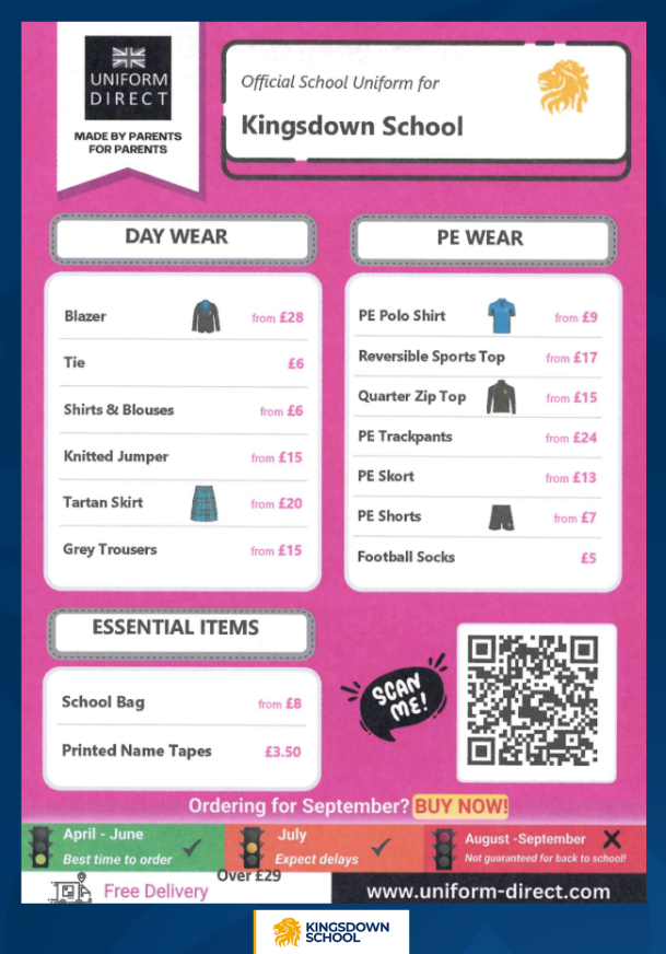 Ordering for September? #Uniform 