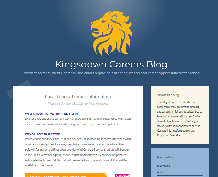 Careers Blog - Labour Market Info